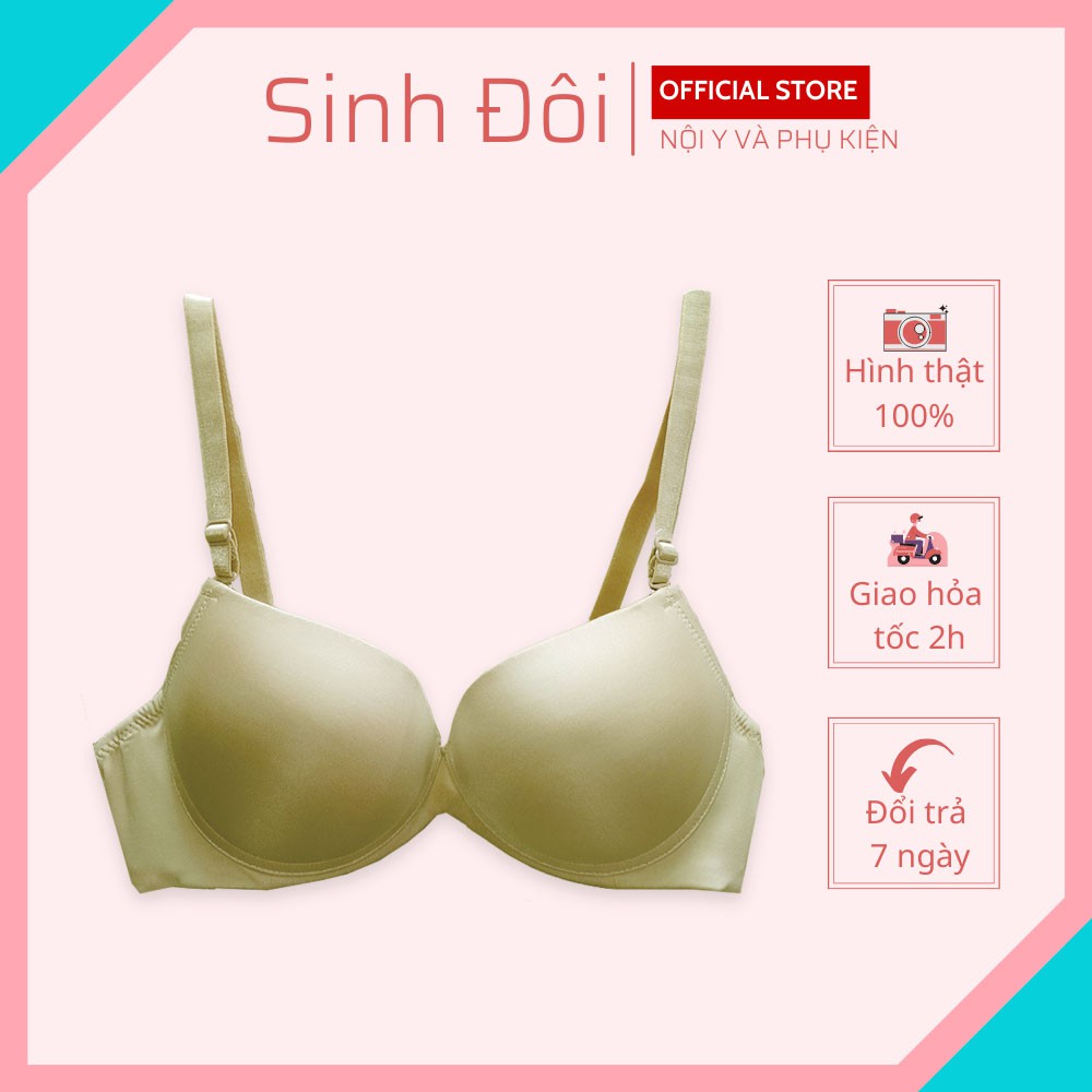 Áo ngực không gọng nữ nâng ngực mút dày Pensee 9531 cúp xéo màu trơn size 34, 36, 38