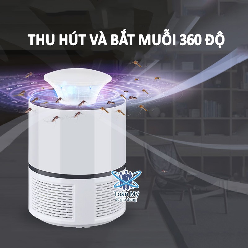 Đèn bắt, diệt muỗi thông minh sử dụng trong nhà hiệu quả TM-016 - Ổ cắm USB - Dễ vệ sinh