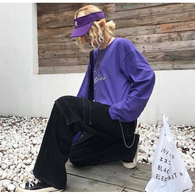 [Video - Ảnh Thật] Quần Ống Suông nam nữ Dập Chỉ Nổi Giả Jeans Cực Tôn Dáng RÔ STORE QD05 | BigBuy360 - bigbuy360.vn