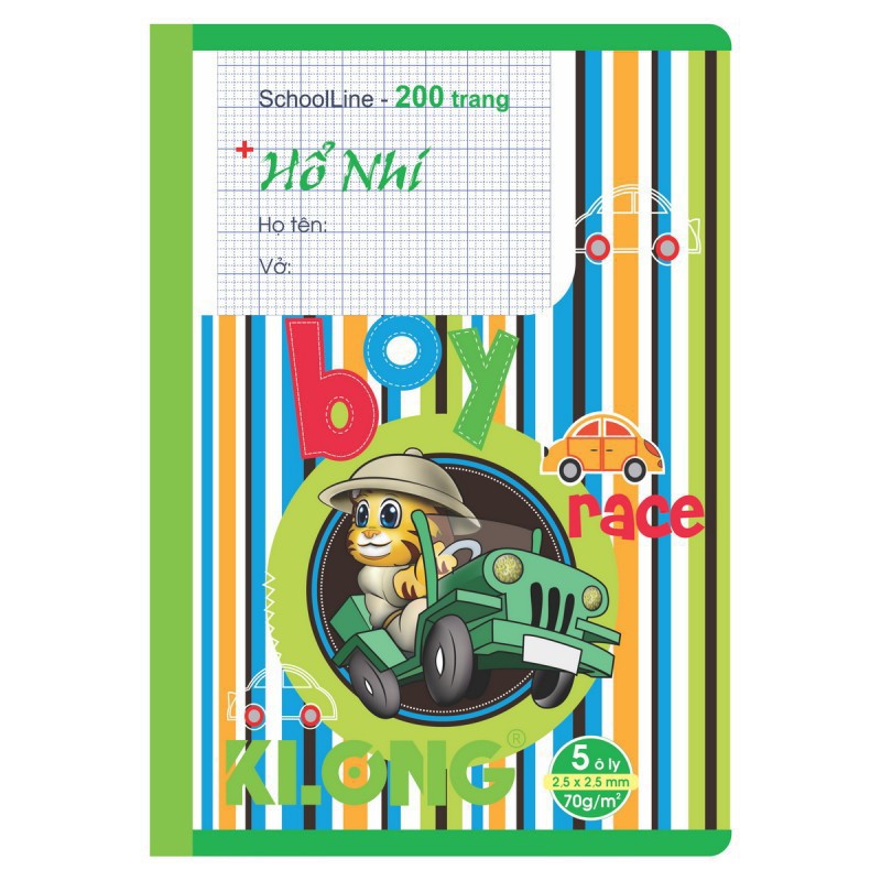 Vở 5 ô ly  Chích bông - 200 trang; MS 044