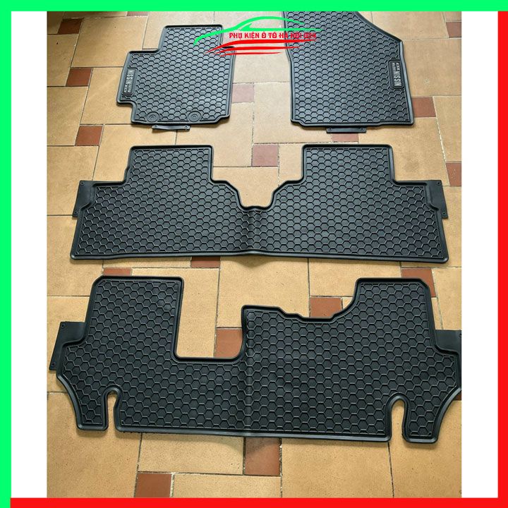 Thảm lót sàn cao su cho xe Suzuki XL7 2019-2023 mẫu chữ trắng hàng chuẩn theo xe chịu lực tốt