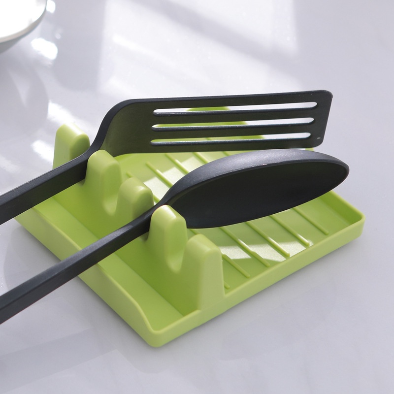 Giá Đỡ Muỗng,Kệ Để Nắp Nồi Bằng Nhựa Tiện Dụng Cho Nhà Bếp