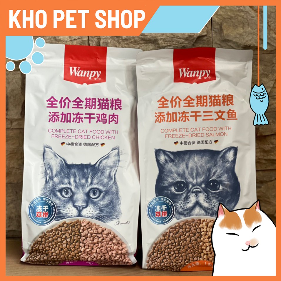 Thức ăn khô wanpy cho mèo túi 1.5kg