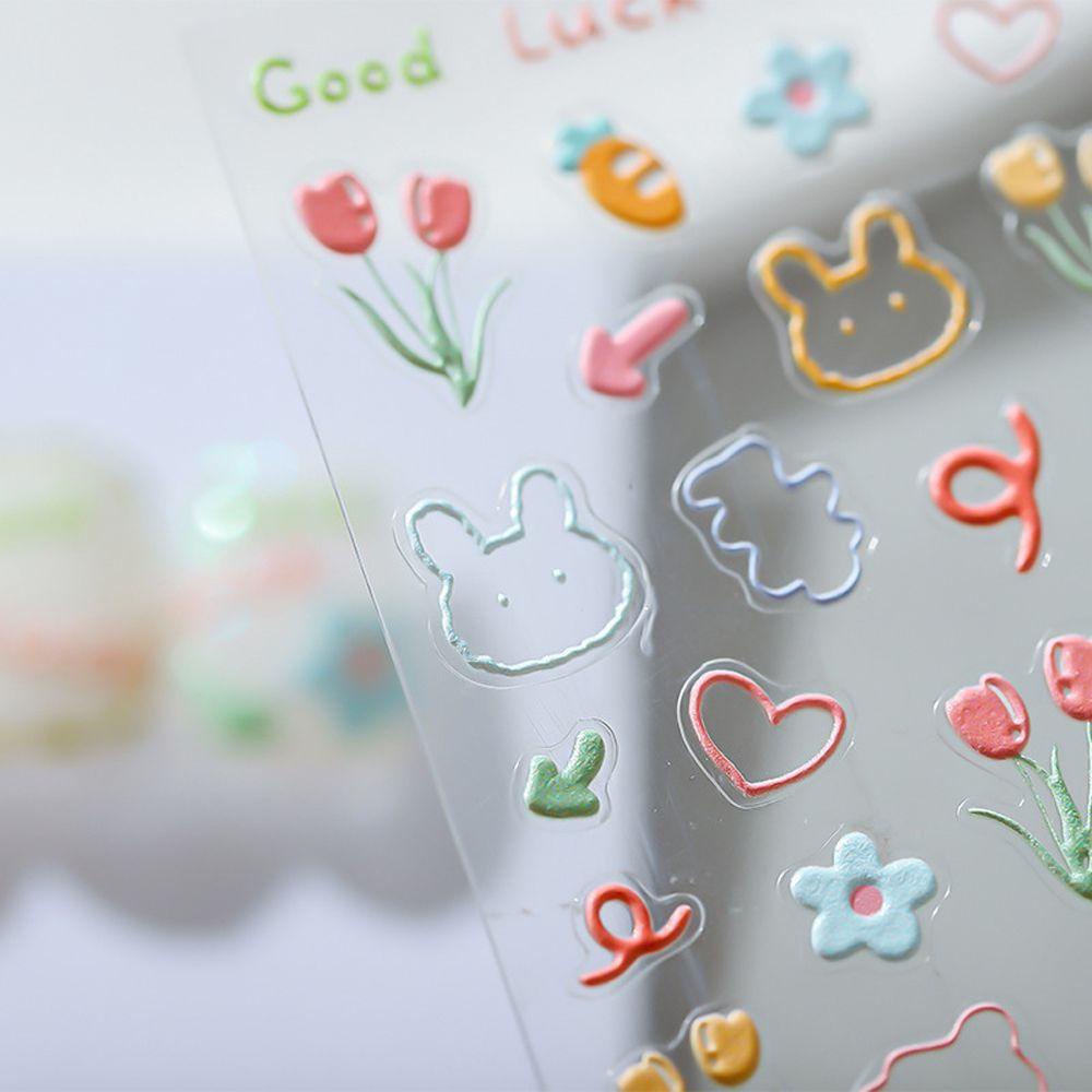 Hình Dán Trang Trí Móng Tay Họa Tiết Hoạt Hình Mickey / Thỏ / Bạch Tuyết Xinh Xắn
