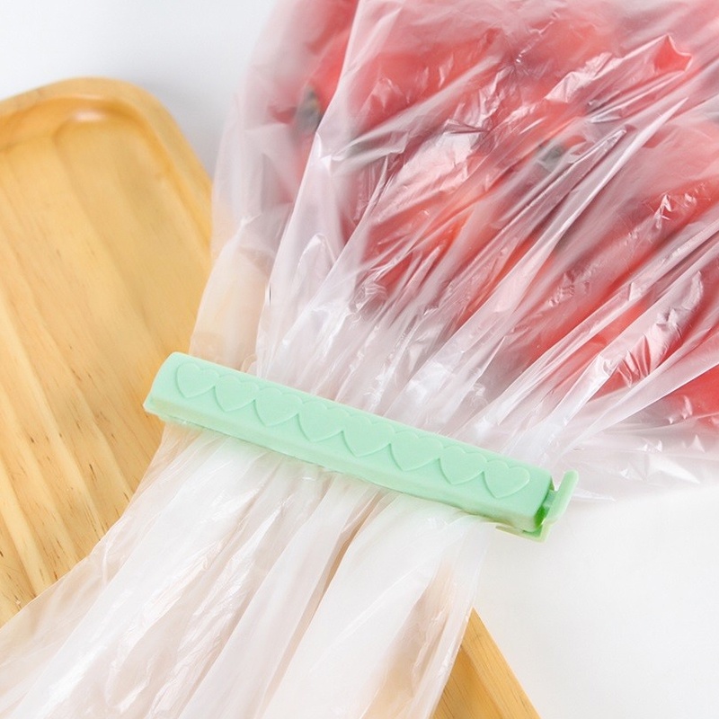 5 Kẹp miệng túi thực phẩm bằng nhựa màu sắc ngẫu nhiên