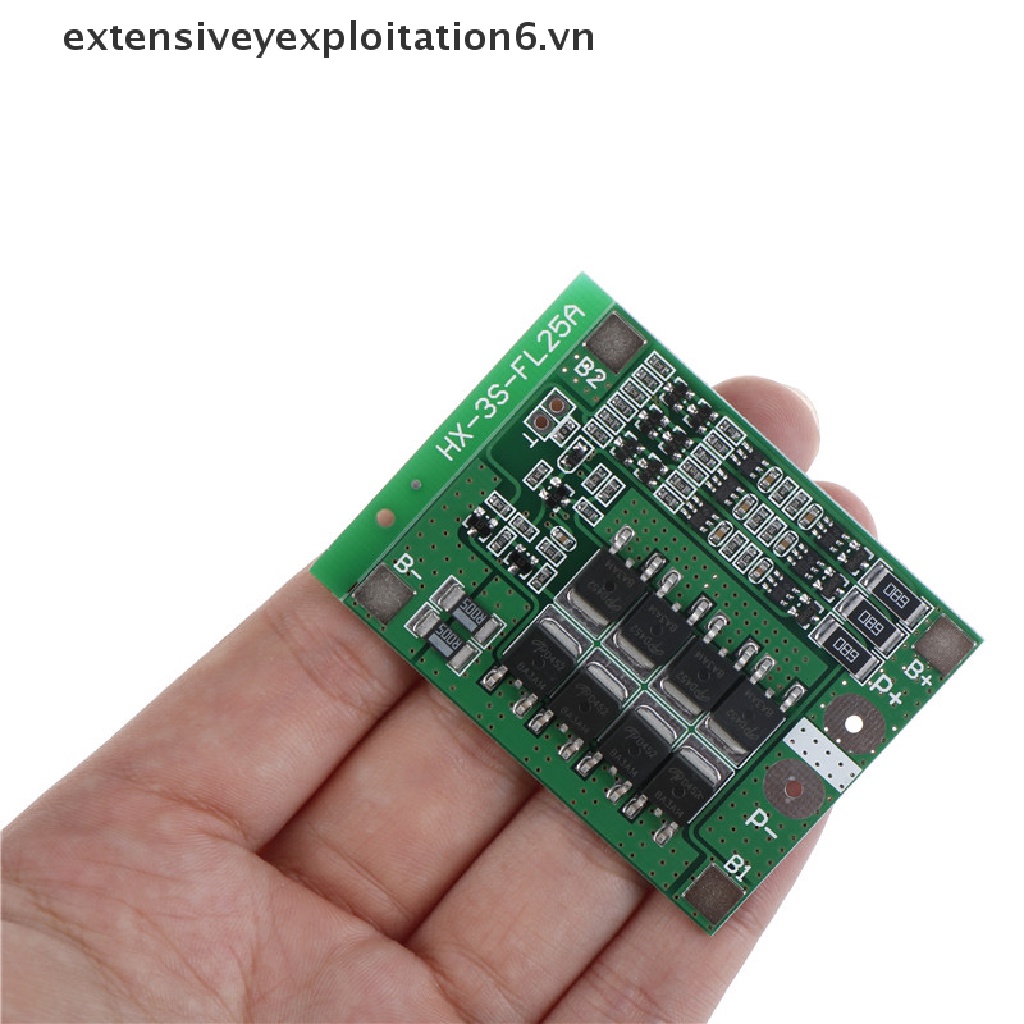 Bảng Mạch Cân Bằng Pin Lithium PCB 18650 Li-ion / E6VN / 3S 25A 12V 11.1V 12.6V