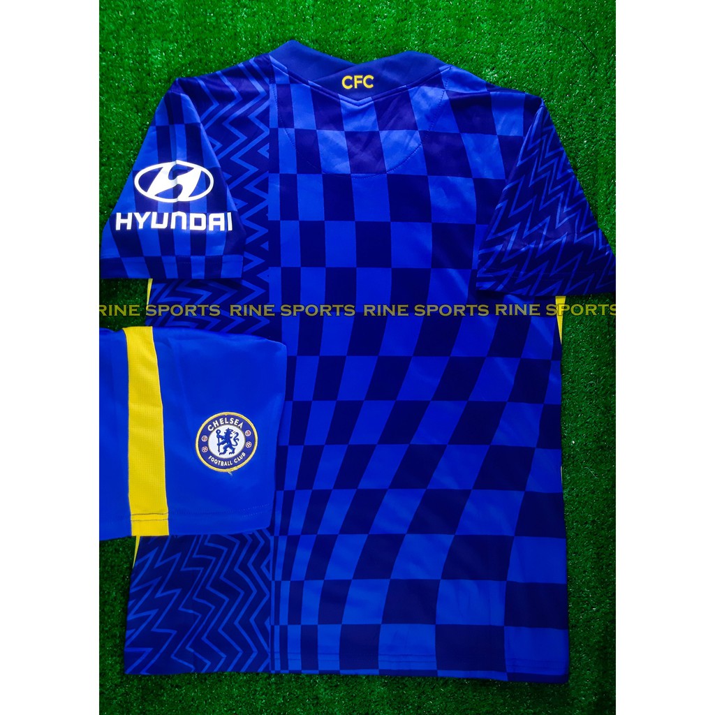 Hàng Thailand Super Bộ Áo bóng đá Chelsea xanh sân nhà chuẩn thi đấu mùa mới 2021 - 2022