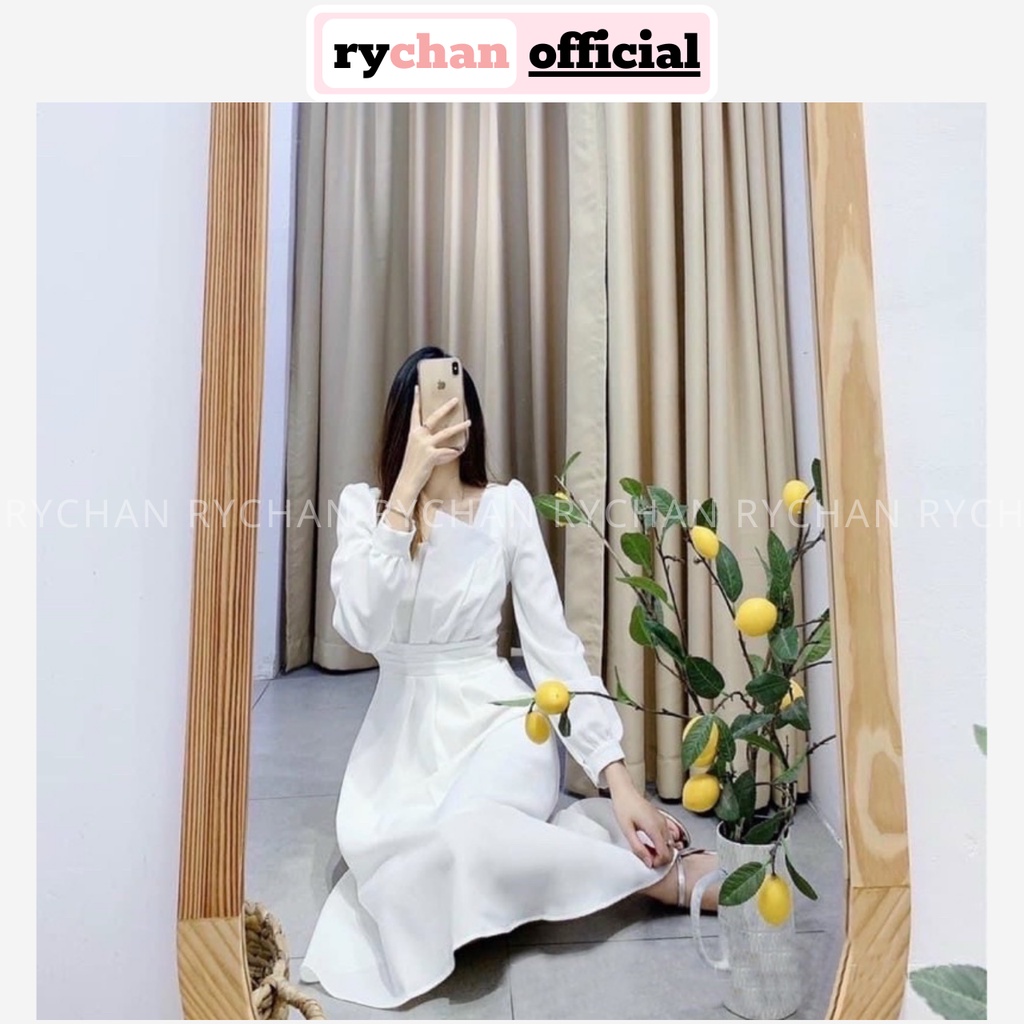 Đầm Đi Tiệc Tay Dài Thiết Kế Cổ Độc Đáo - DX9994