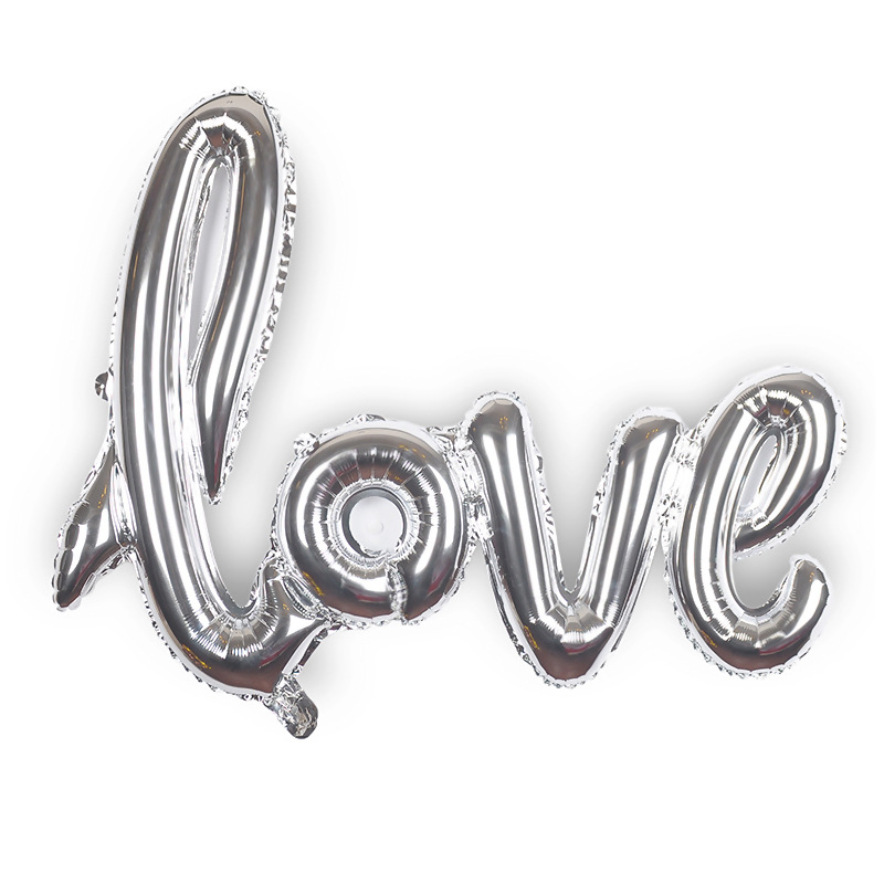 Bong Bóng Nhôm Chữ Love Trang Trí Tiệc