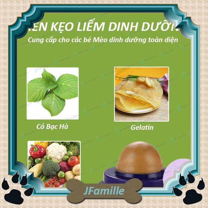 [CAT ONLY]Snack Thư Giãn Cho Mèo JFamille, Viên Kẹo Liếm Dinh Dưỡng, Bổ Não/ Sáng Mắt, Tăng Đề Kháng. JFamille 1046
