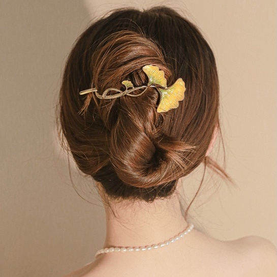 (MớI) Kẹp TóC HìNh ChiếC Lá Phong CáCh Trung Hoa