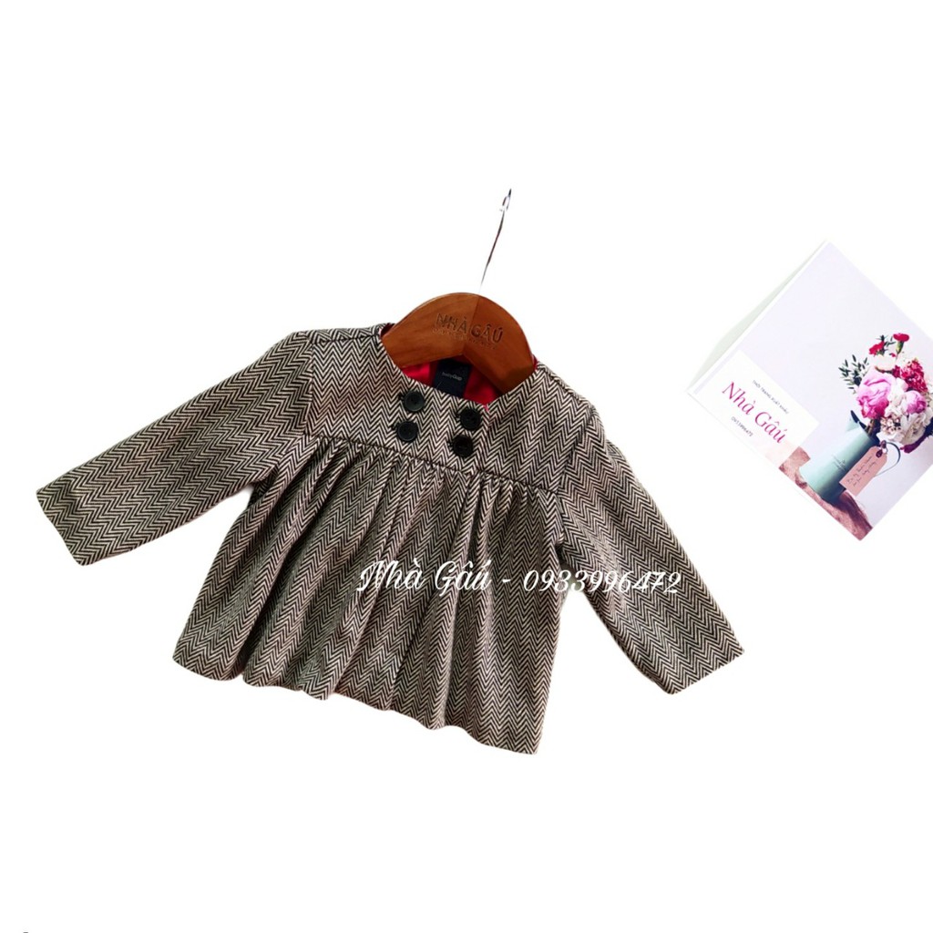 Áo khoác dáng vest cho bé gái 0-6 tháng NG0146