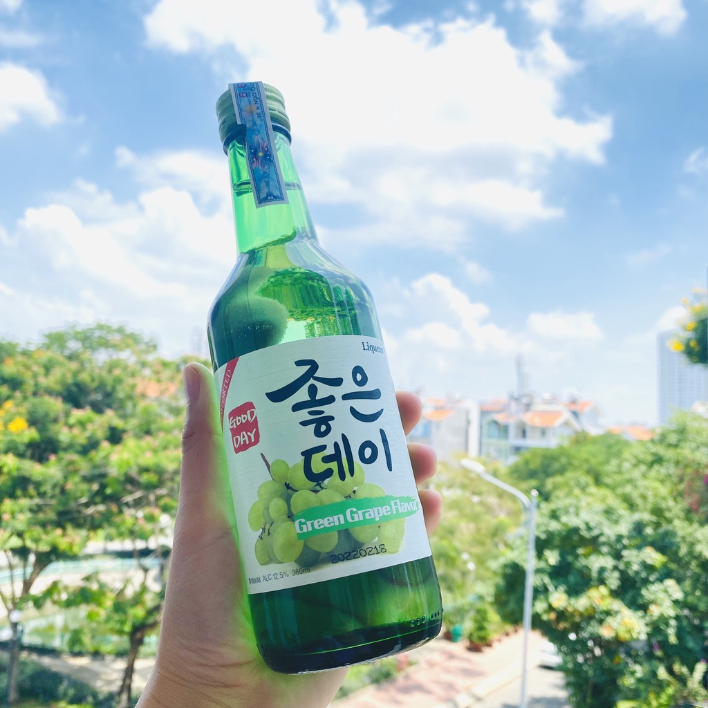Soju Hàn Quốc vị trái cây thơm ngon, dễ uống chai 360ml - Hansik Kitchen