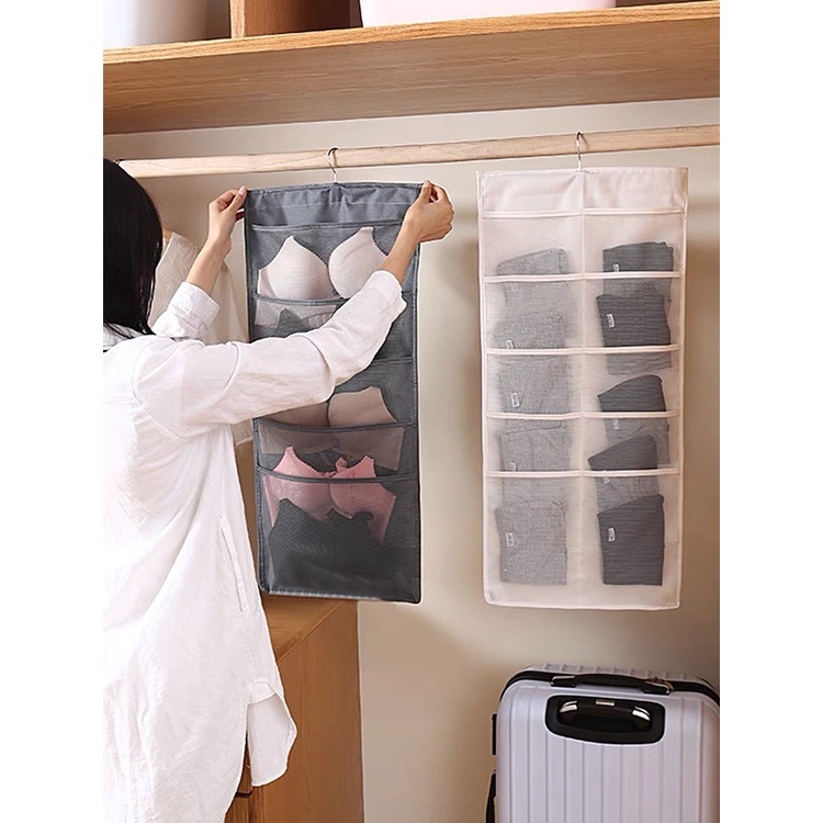 Sale !!! Túi Treo Đồ Lót-Tất 2 Mặt 30 Ngăn Tiện Ích (SP001692 ) Shop Phúc Yến