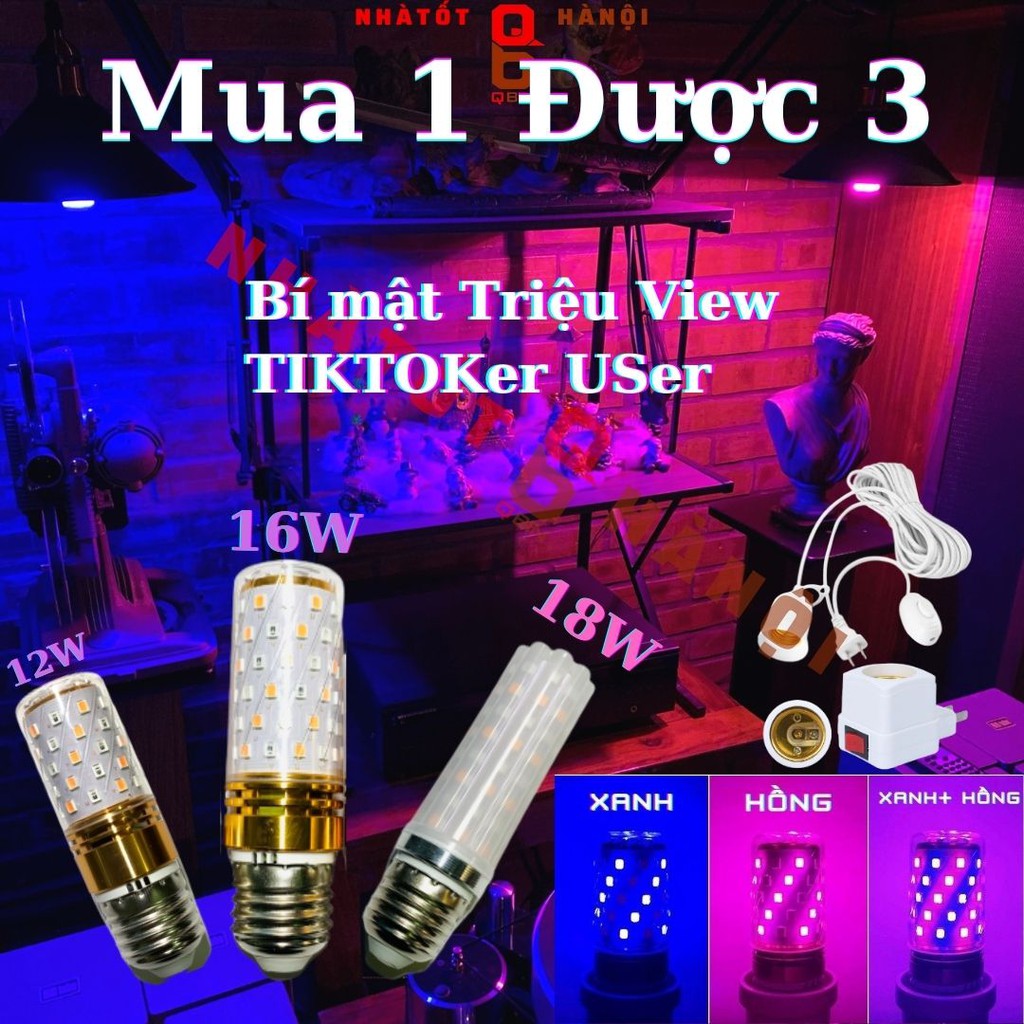 Đèn led tiktok hỗ trợ quay video 3 trong 1 đổi màu mắt led siêu sáng 18W Bảo Hành 03 Tháng Đổi mới NOWSHIP 24/7 fulltime