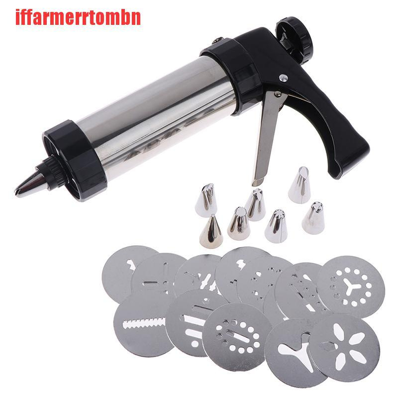 {iffarmerrtombn}Biscuit Maker Machine Cake Press Molds Pastry Piping Nozzles Cookie Press Kit TYW