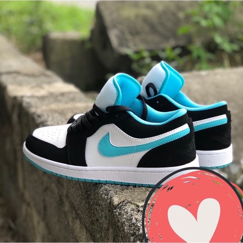 Giày 𝐉𝐨𝐫𝐝𝐚𝐧 xanh ngọc nam nữ, Giày 𝐉𝐨𝐫𝐝𝐚𝐧 1 cổ thấp xanh ngọc Sneaker JD1 xanh bản đẹp full box bill