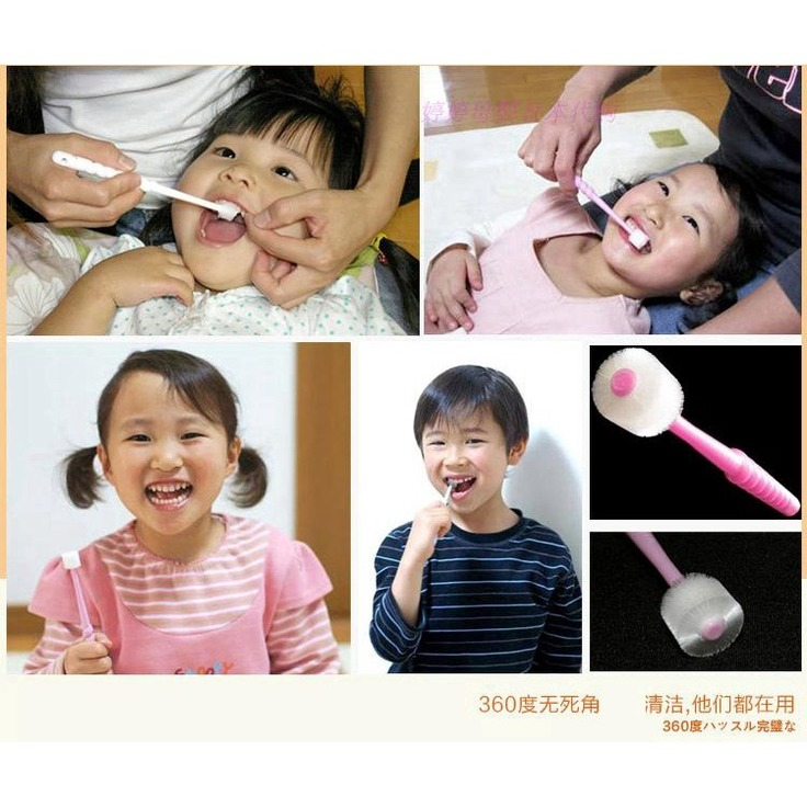 【READY STOCK】 Bàn chải đánh răng 360 độ Higuchi cho trẻ dưới 3 tuổi Hàng Nhật Nội Địa @STTEAM