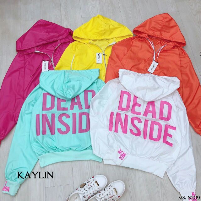 [Giá siêu rẻ] Áo khoác dù tay dơi DEAD INSIDE cá tính | BigBuy360 - bigbuy360.vn