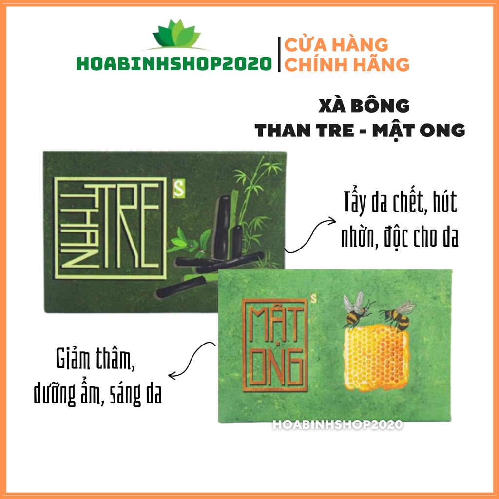[CHÍNH HÃNG] COMBO XÀ BÔNG THAN TRE- MƯỚP ĐẮNG HTX SINH DƯỢC