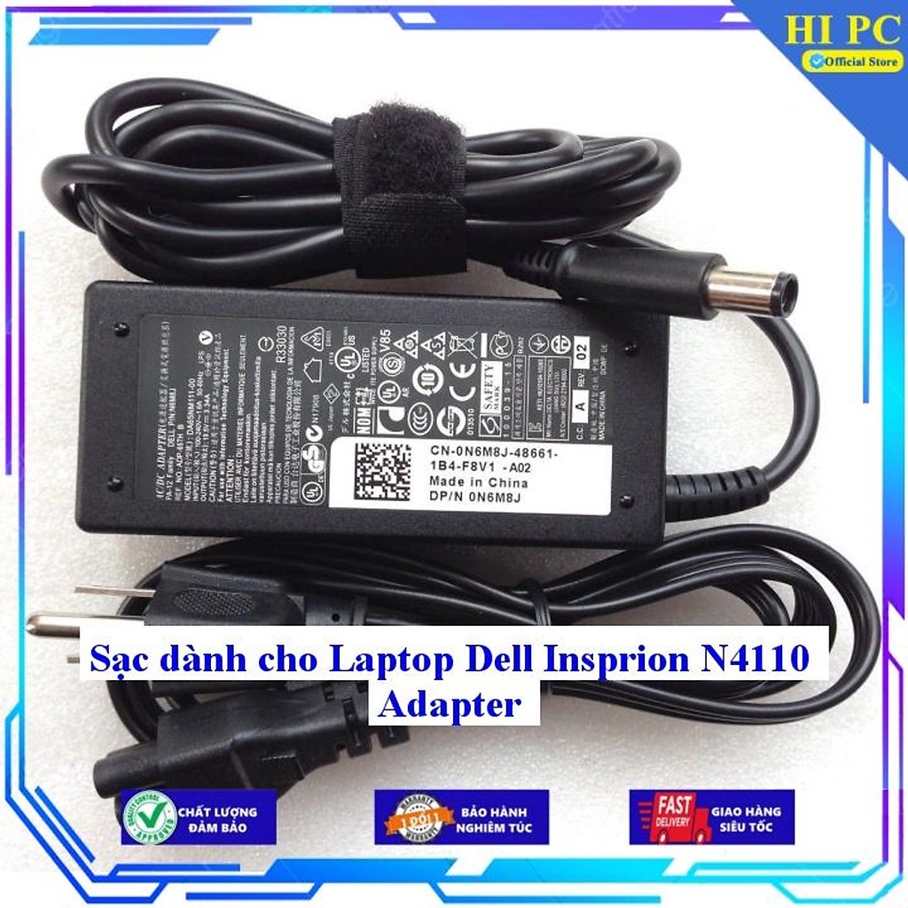 Sạc dành cho Laptop Dell Insprion N4110 Adapter - Hàng Nhập khẩu