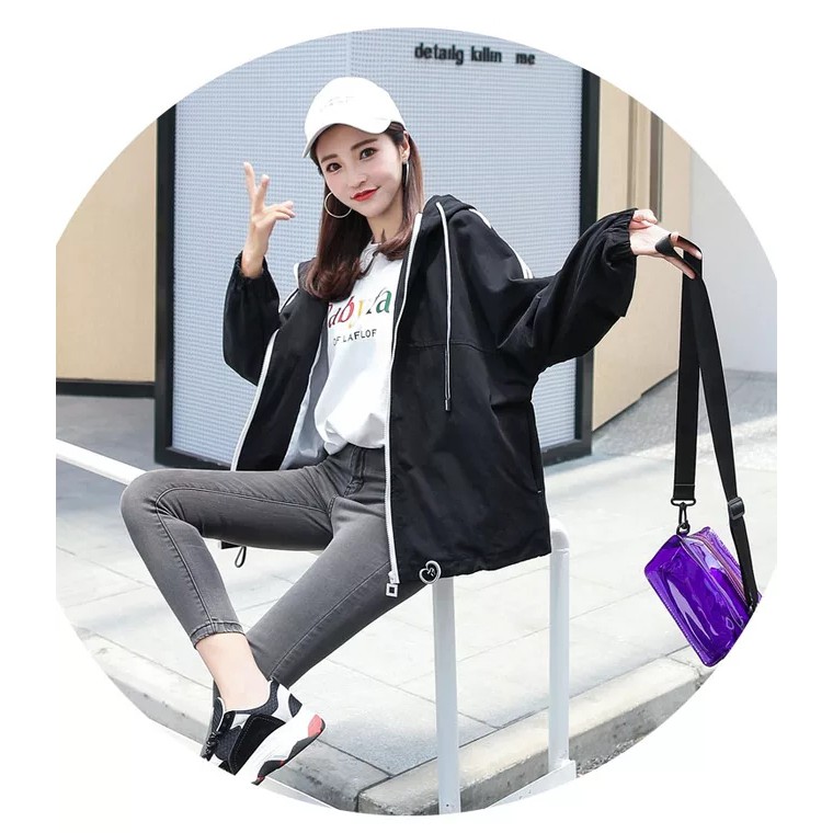 Áo khoác nữ dù in 22 inches độc lạ