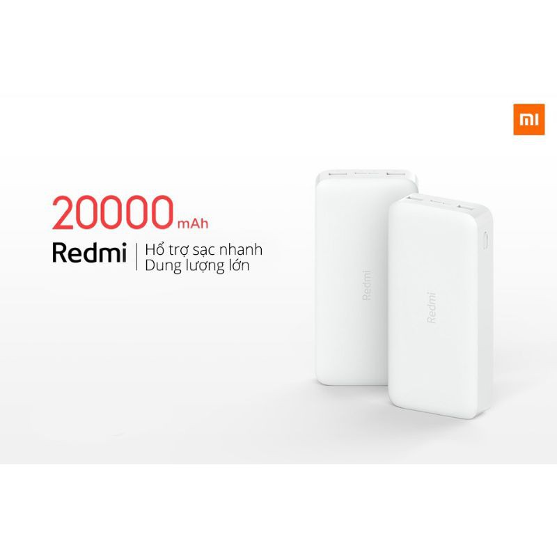 Sạc dự phòng Xiaomi Redmi 20.000 - Hãng phân phối chính thức