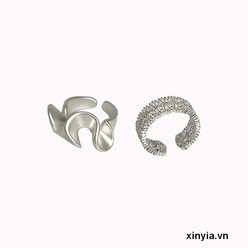 Nhẫn Hở Đính Đá Zircon Có Thể Điều Chỉnh Kích Thước