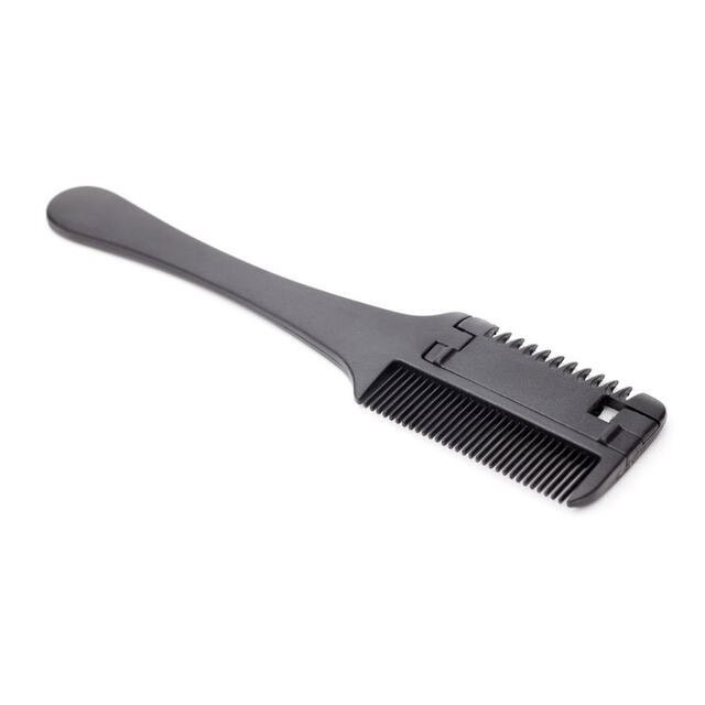 Lược nhựa cầm tay chải tóc kiêm dao cạo cắt mỏng KF-001