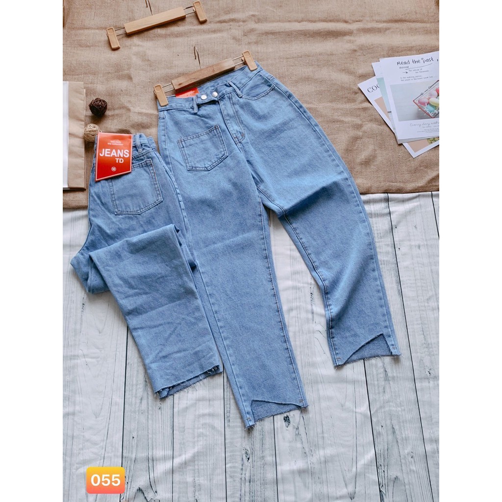 quần jean nữ 2 nút xinh xắn ảnh thâtj