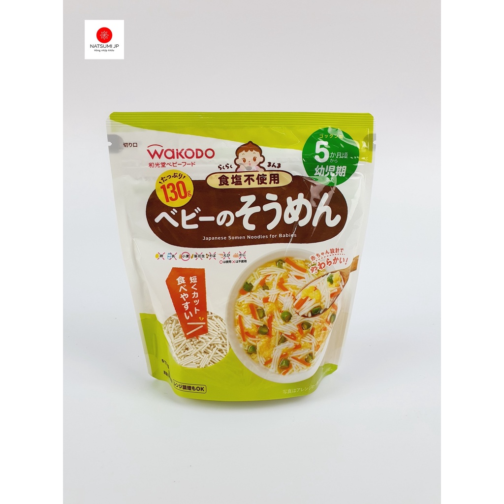 Mì Nui Ăn Dặm Wakodo Cho Bé Nhật Bản ( Date T9/2023)