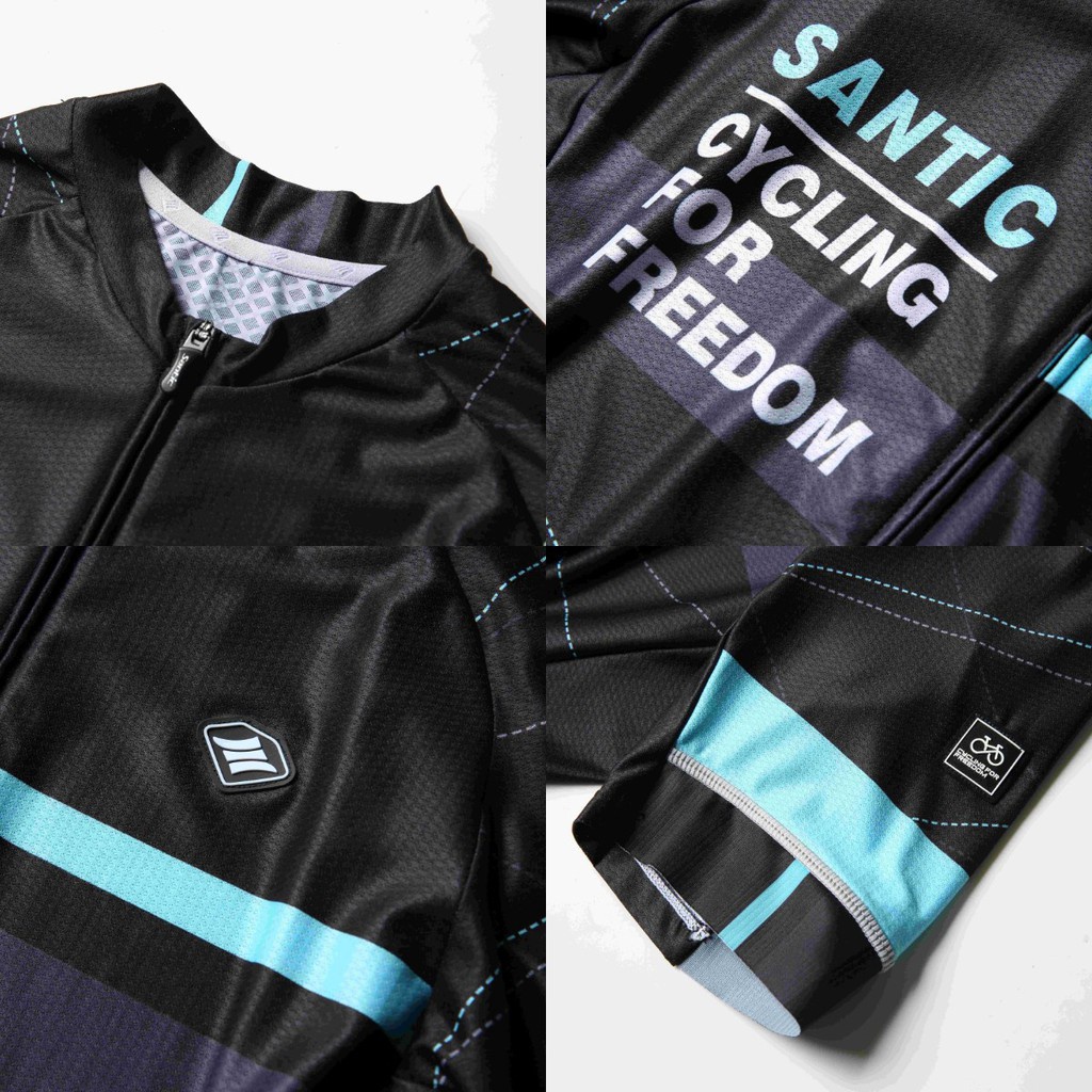 Santic Áo Đạp Xe Cho Nam Áo Đạp Xe Áo Đạp Xe Đường Trường Tay Ngắn Áo Thể Thao Đạp Xe Thoáng Khí Cho Nam MTB K7M2026