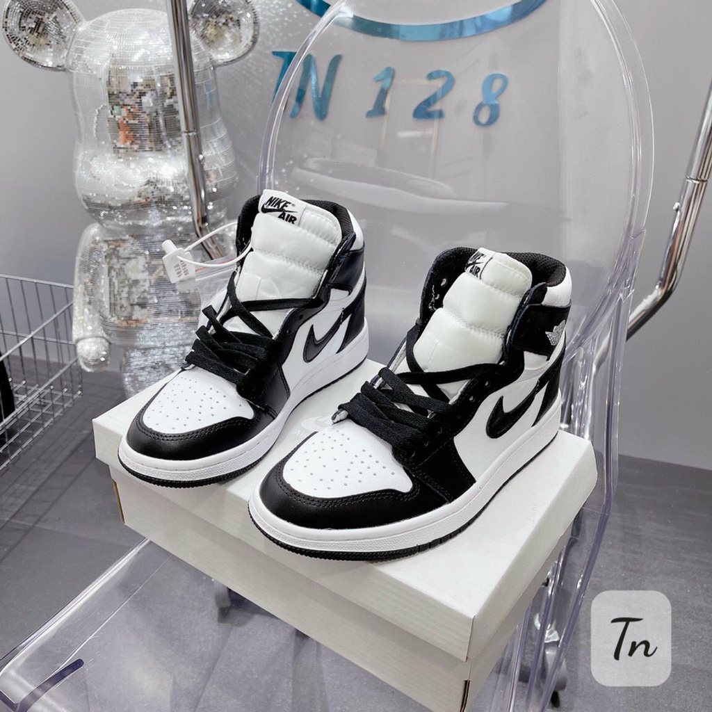 Giày Jordan Cổ Cao Nam Nữ, Giày Sneaker JD1 Đen Trắng Panda Thời Trang Cao Cấp Hottrend 2023