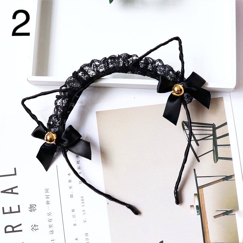 Bờm Tóc - Cài Tóc Tai Mèo Sexy Ren 7002