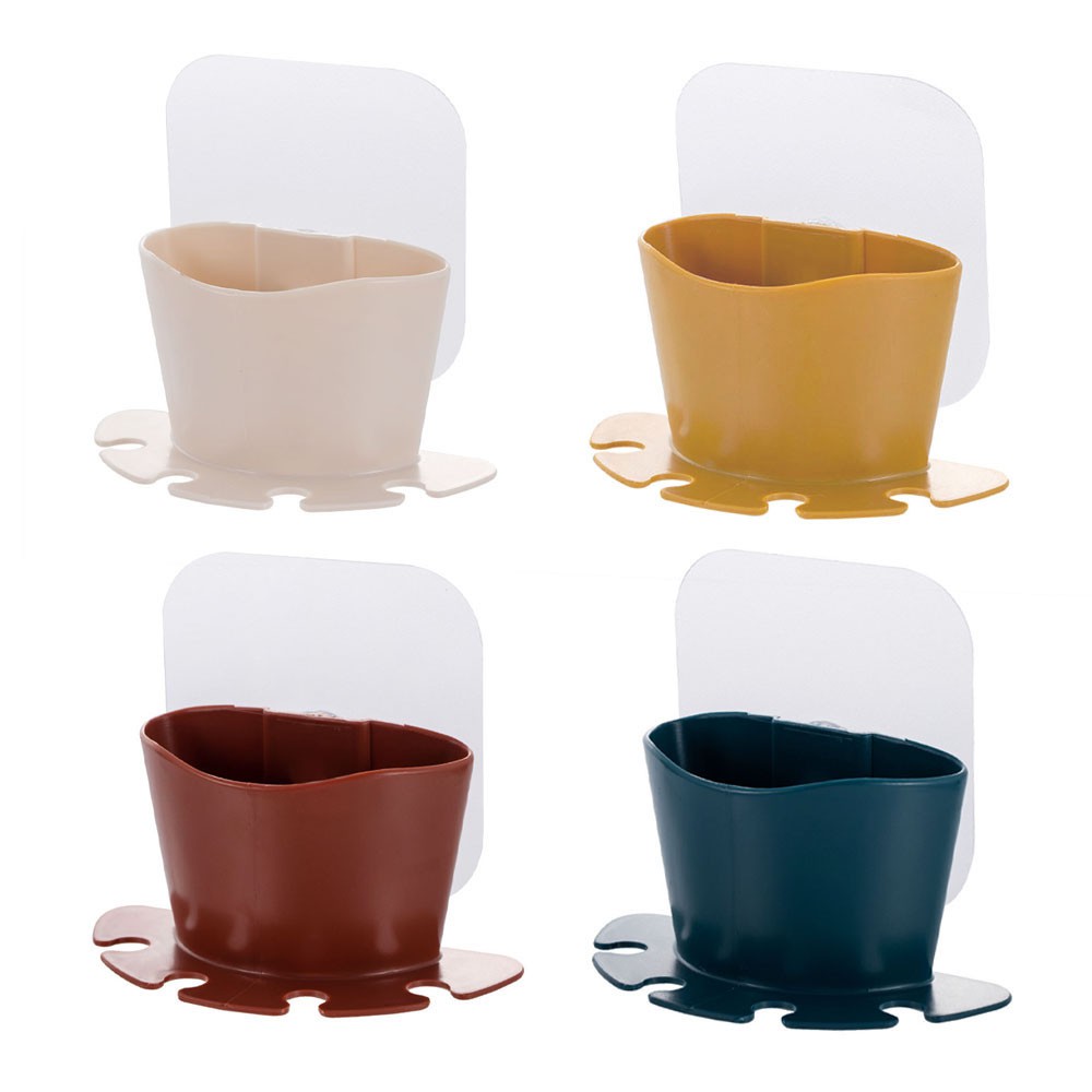 1 Giá Đỡ Bàn Chải &amp; Kem Đánh Răng Gắn Tường Tự Dính Đa Năng