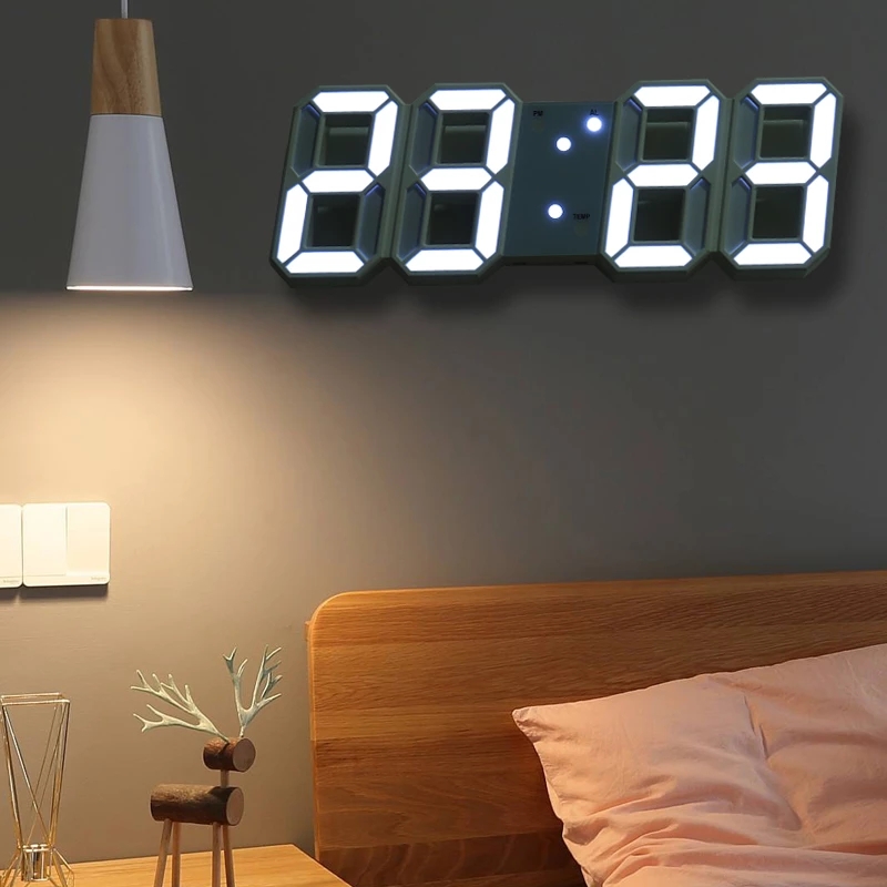 Đồng hồ LED điện tử 3D thiết kế hiện đại