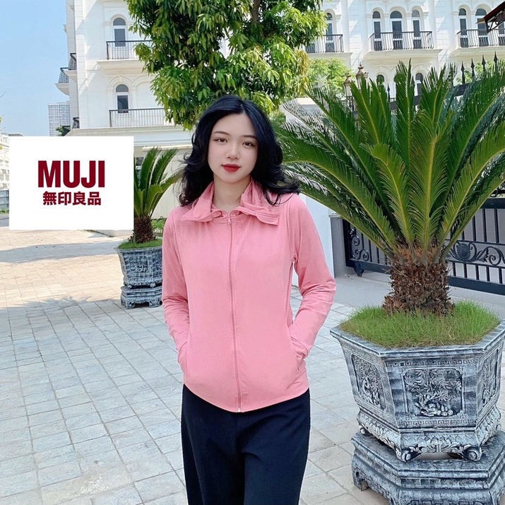 Áo chống nắng nữ 2 lớp Mujl, áo khoác nắng nữ hai lớp dày dặn chống tia UV bảo vệ da tuyệt đối - HANU89