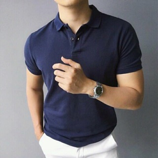 Áo phông Nam chất Cotton cổ bẻ