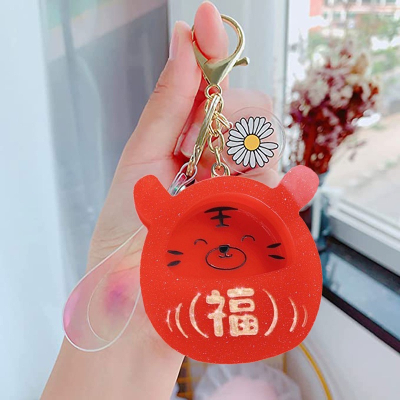 Sa Khuôn Silicon Làm Móc Khóa Hình Hổ Dễ Thương