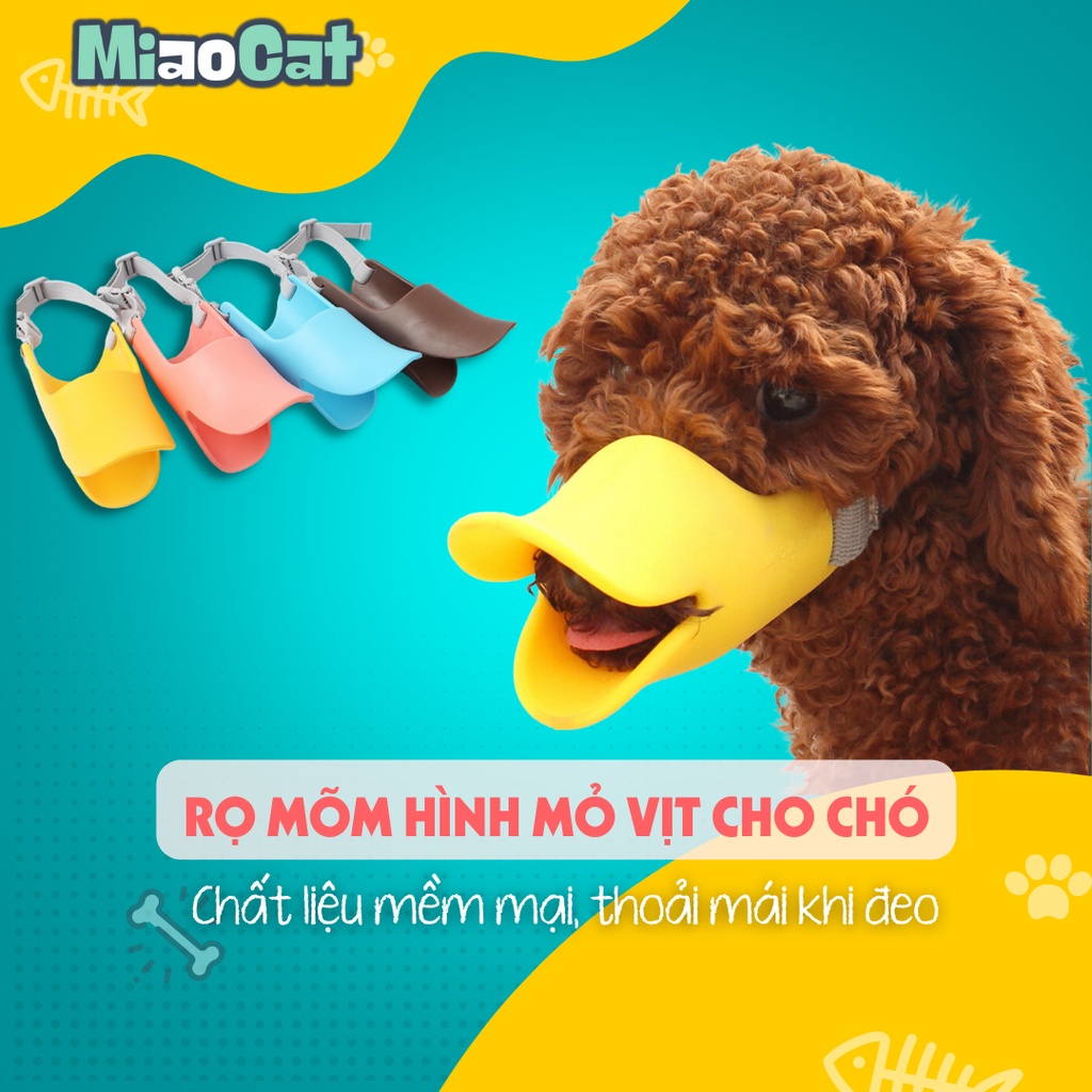 Rọ Mõm Silicon Hình Mỏ Vịt Hài Hước Cho Chó RM0577 MIAOCAT
