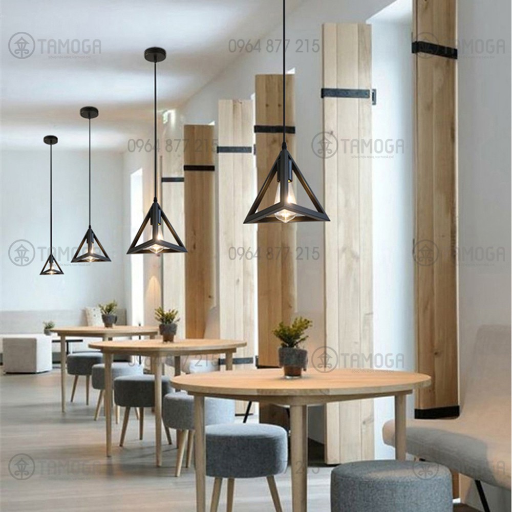Đèn thả trần đơn trang trí hình tam giác DT 0072/1