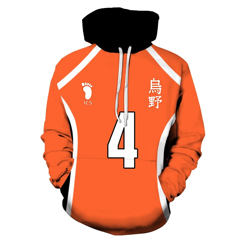 Áo hoodie Haikyuu Karasuno version
