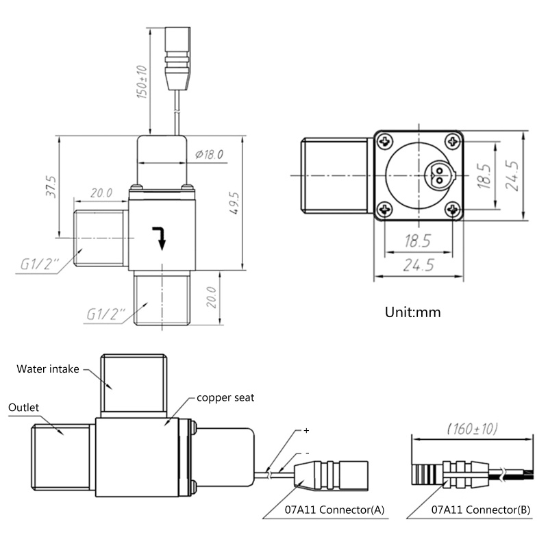 Van Điện Từ Xung Điện Tự Động Bằng Đồng Thau Chất Lượng Cao