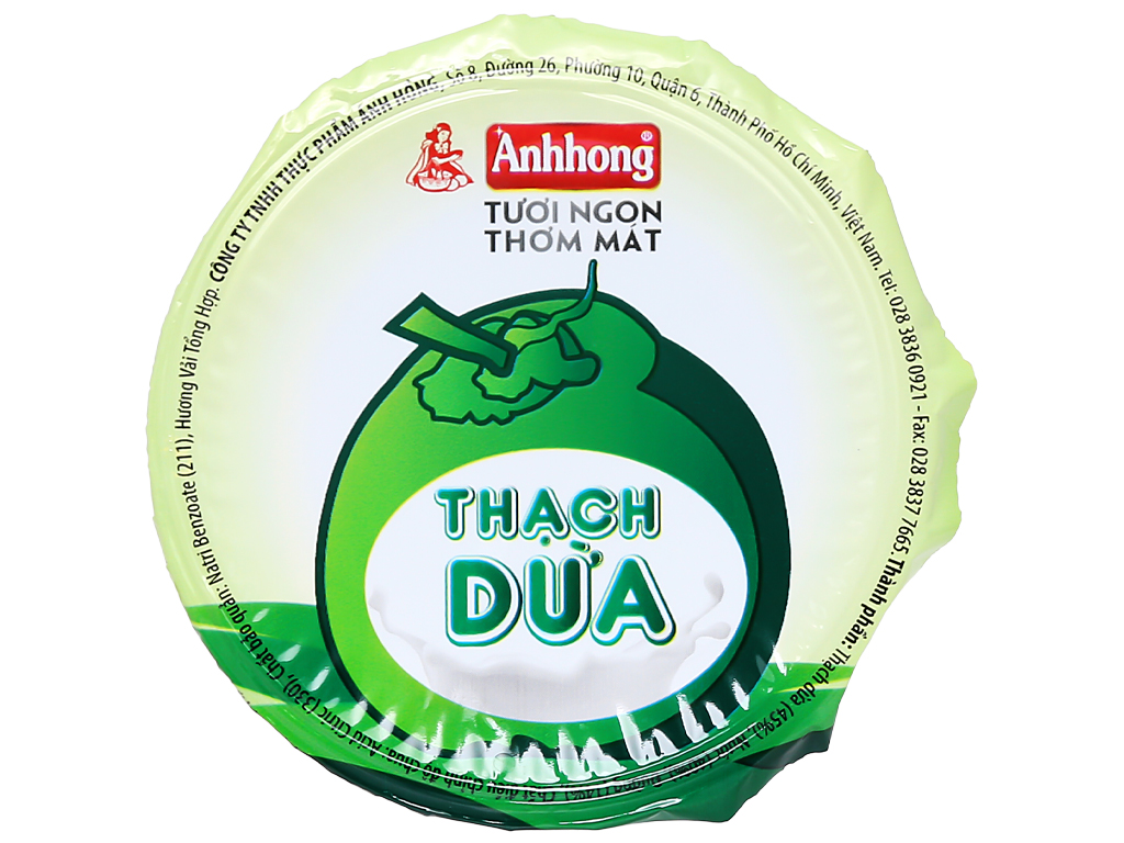 Thạch Dừa Ánh Hồng 540g (Lốc 6 ly x 90g)