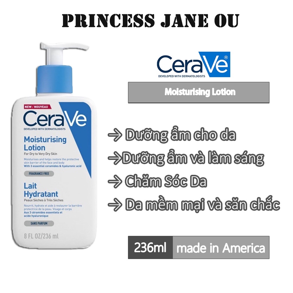 Sữa Rửa Mặt Cerave Foaming Facial Cleanser Dành Cho Da Dầu, Da Khô