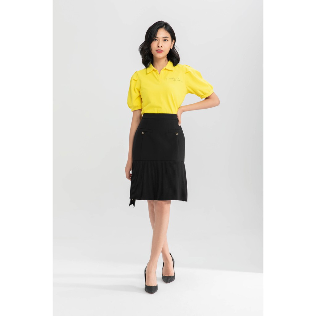 Áo polo dáng croptop nữ IVY moda MS 57B8511