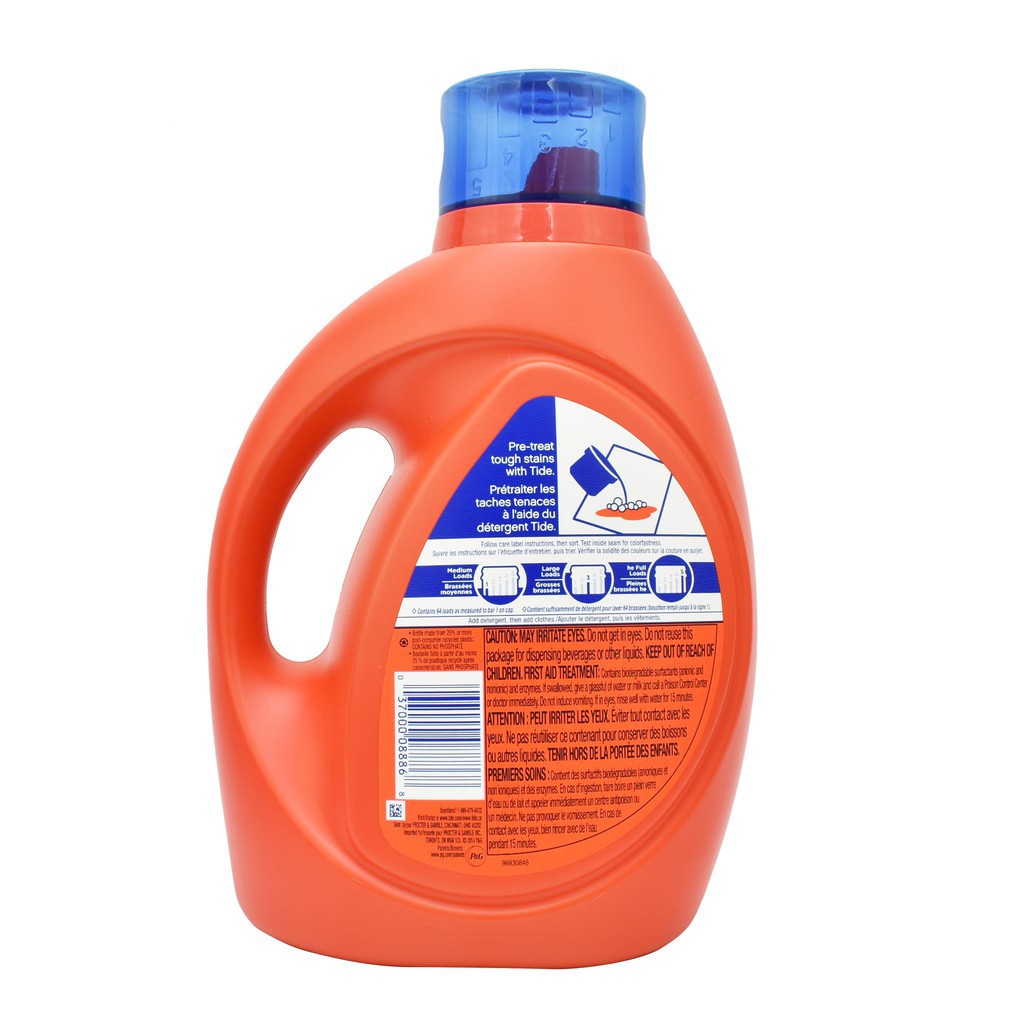Nước giặt Tide hương Downy April Fresh 2.72L 92OZ - Hàng Nhập USA