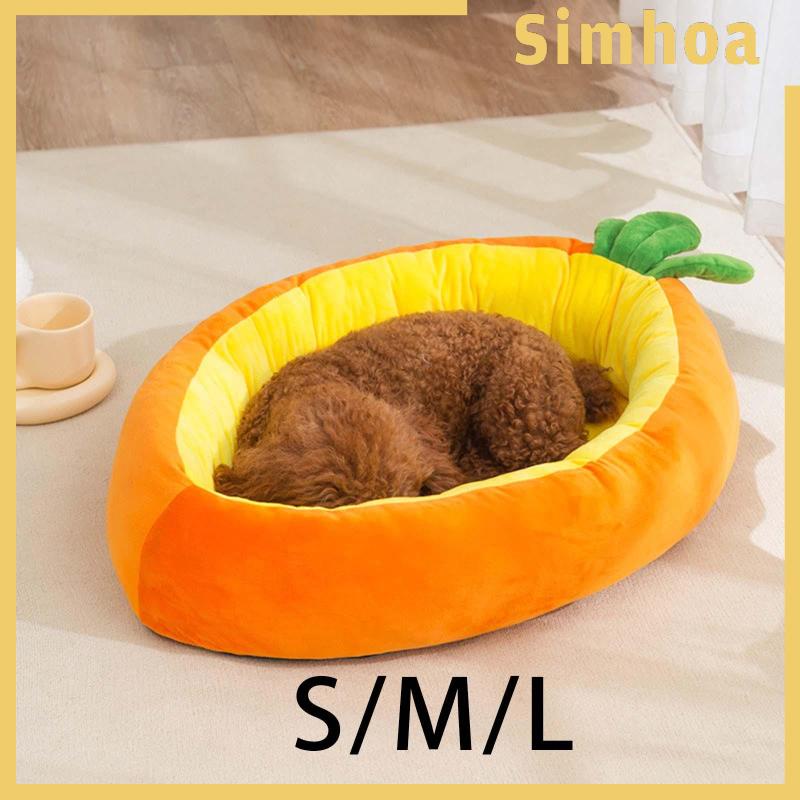 Giường Ngủ Mở Hình Củ Cà Rốt Mềm Mại Dành Cho Thú Cưng