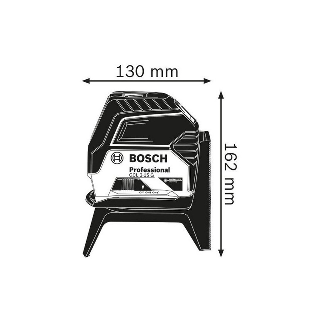 Máy cân mực tia laser Bosch GCL 2-15 G (tia xanh)