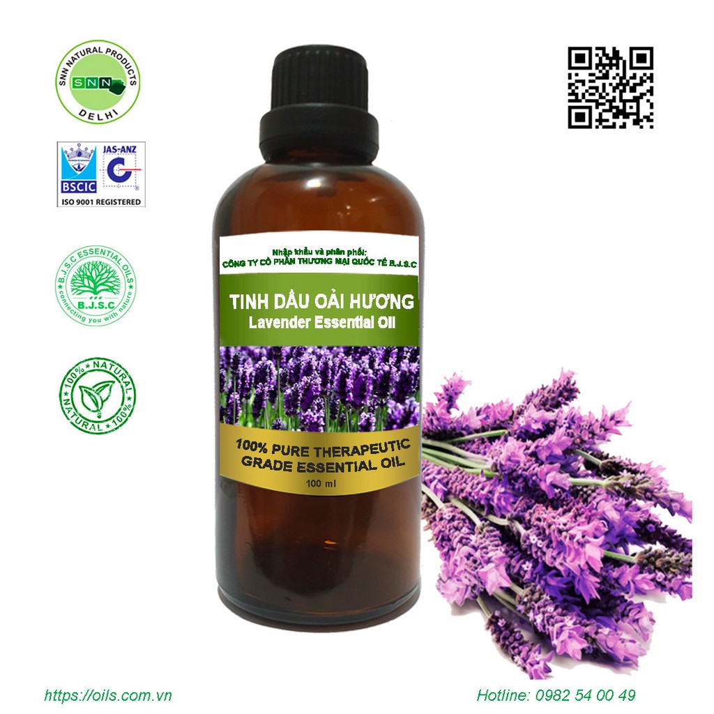 Tinh dầu Oải Hương 100ml nguyên chất nhập khẩu Ấn Độ 100%